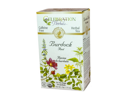 Celebration Herbals Organic Burdock Root Tea, 24Bgs