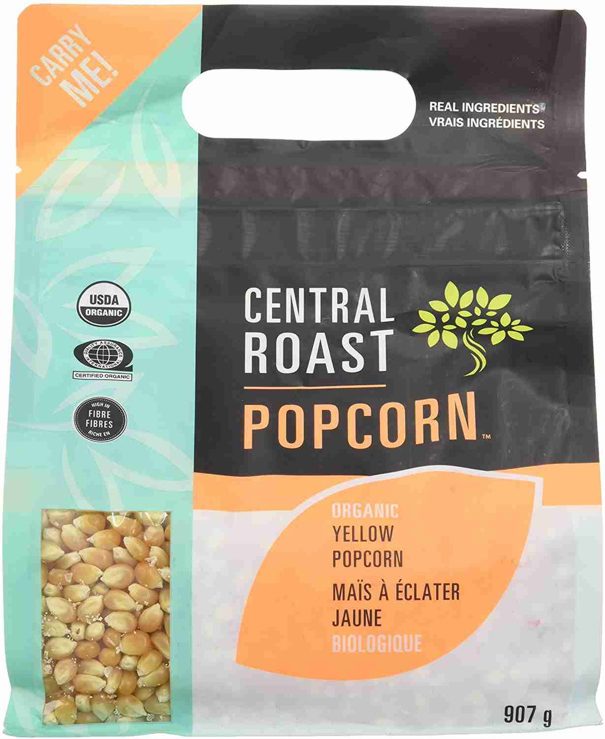 Central Roast Organic Yellow Popcorn, 907 g