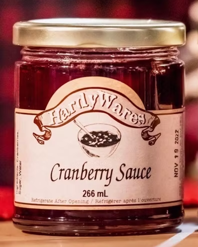 HardyWares Preserves Cranberry Sauce, 250 mL