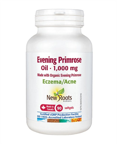 New Roots Herbal Evening Primrose Oil 1000 mg, 90 Softgels