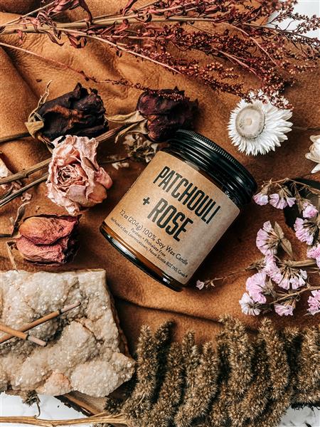 Lawrencetown Candle Co - Patchouli + Rose, 7,2Oz