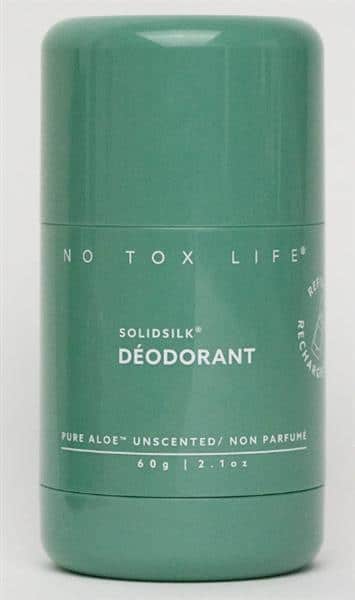 No Tox Life SOLIDSILK Refillable Deodorant - Pure Aloe Fragrance Free