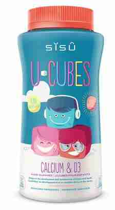 Sisu U-Cubes Calcium + D3 120 Gummies