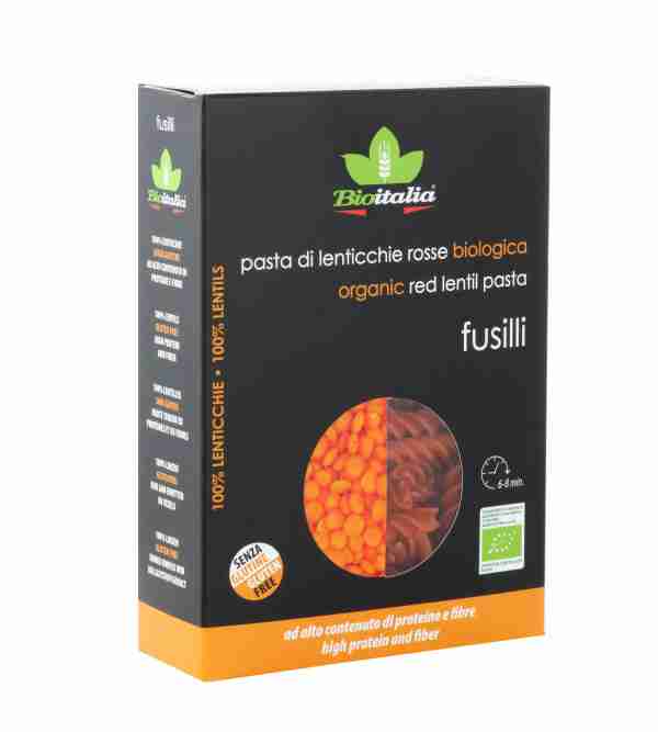 Bioitalia, Lentil Fusilli, 250G