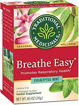 Traditional Medicinals - Organic Breathe Easy Eucalyptus Mint Tea, 16 Bags