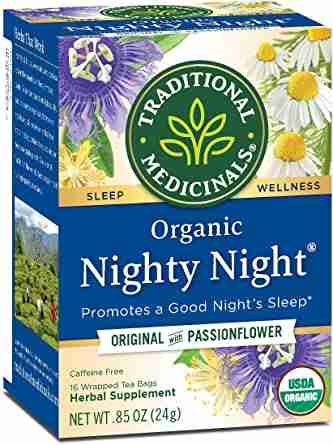 Traditional Medicinals - Organic Nighty Night With Passionflower Tea, 16 Bags