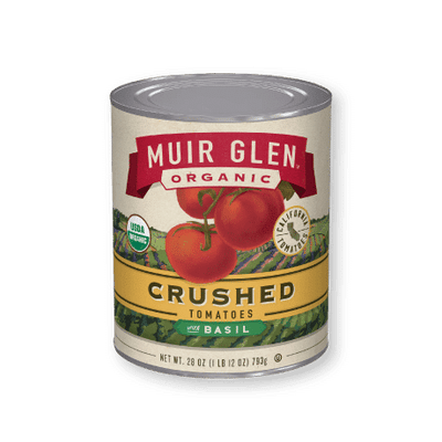 Muir Glen Organic Crushed Tomatoes With Basil - 796Ml