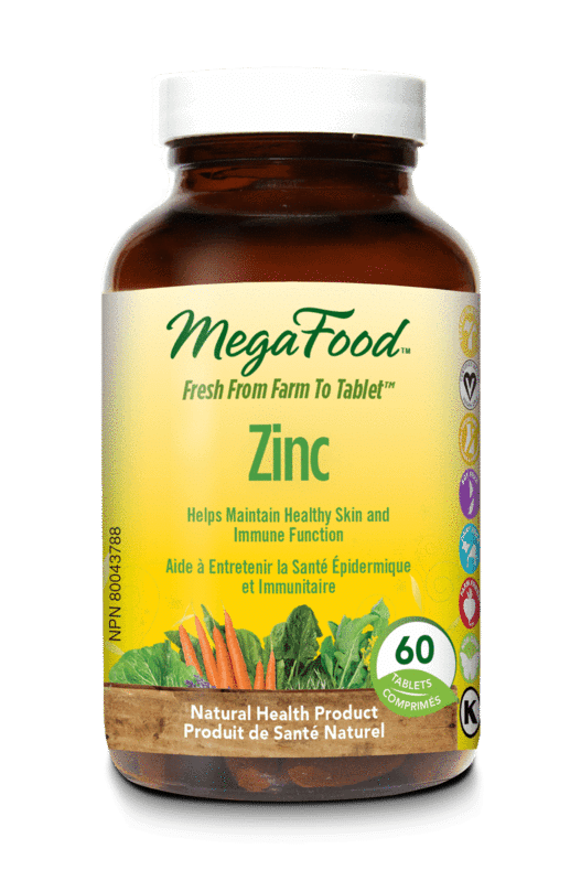 MegaFood Zinc, 60 Tablets