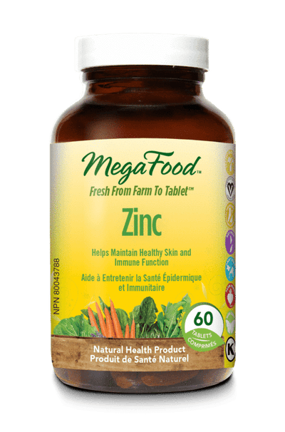 MegaFood Zinc, 60 Tablets