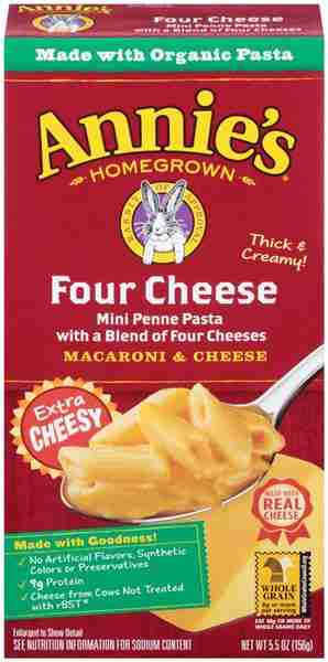 Annie's Four Cheese Mini Penne Pasta - 156G
