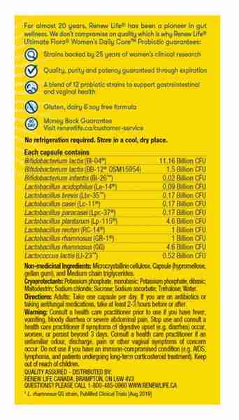 Renewlife Ultimate Flora Women's Daily Care 25B 30Vcap
