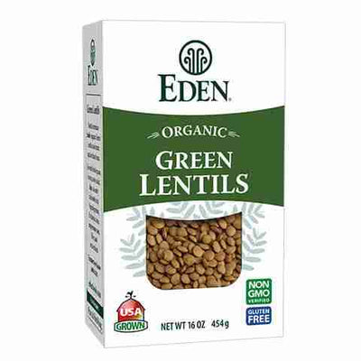 Eden Organic Dried Green Lentils - 454G