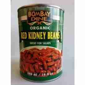Bombay Dine Organic Red Kidney Beans, 540 mL