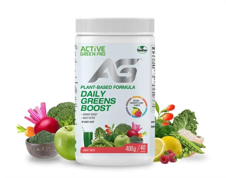 Active Green Pro Daily Greens Boost - Raspberry Lemon, 400G
