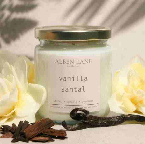 Alben Lane Candle Co Vanilla Santal Candle, 8 oz