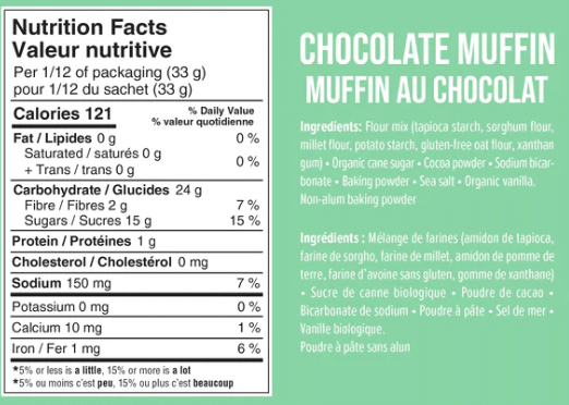 Lulubelle & Co Gluten-Free Chocolate Muffin Mix, 400 g