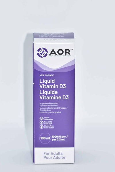 AOR Vitamin D3 Liquid Adult Formula, 100 mL