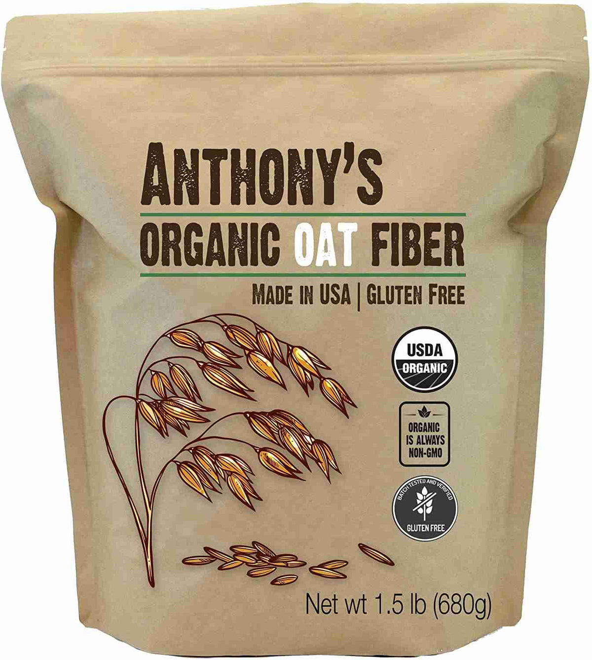 Anthony's Organic Oat Fiber 680G