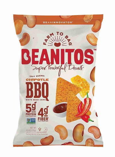 Beanitos White Bean Chips: Chipotle BBQ - 128G