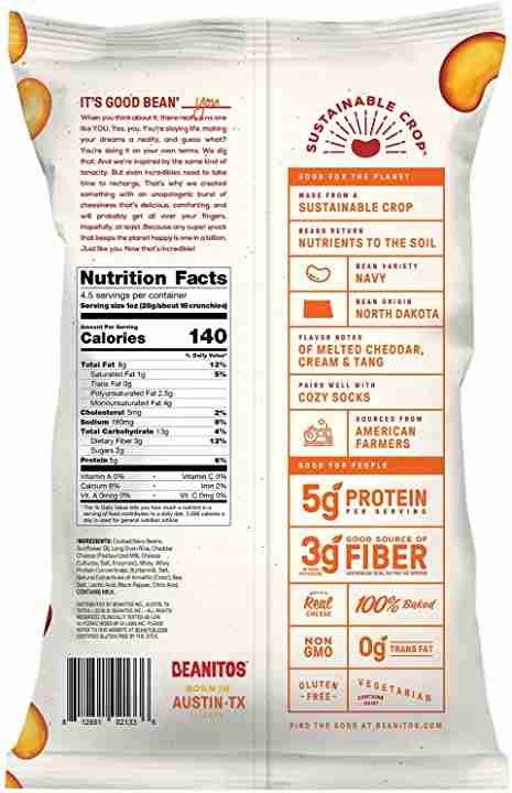 Beanitos - Baked Bean Crunch Mac'n Cheese  - 128G