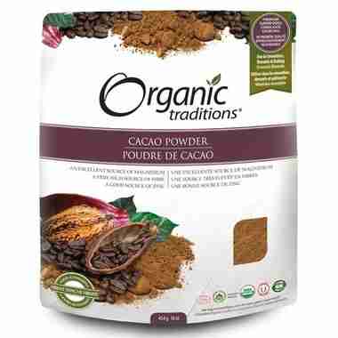 Organic Traditions Cacao Powder, 454 g
