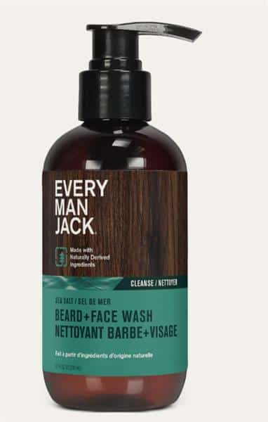 Every Man Jack Beard+Face Wash Sea Salt, 200Ml