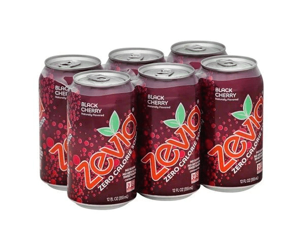 Zevia Black Cherry Soda, 6 x 355 mL