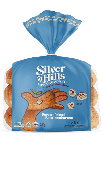 Silver Hills - Organic Sprouted Hamburger Buns, 6Pck