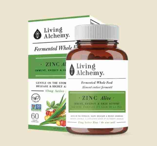 Living Alchemy Zinc Alive, 60 Capsules