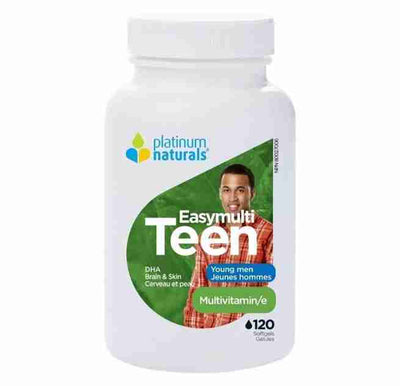 Platinum Naturals Easymulti Teen Multivitamin: Young Men - 120 Softgels