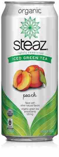 Steaz Iced Green Tea: Peach - 473Ml