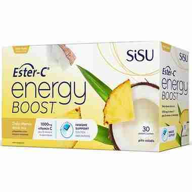 SISU Ester-C Energy Boost Pina Colada 30 Packets