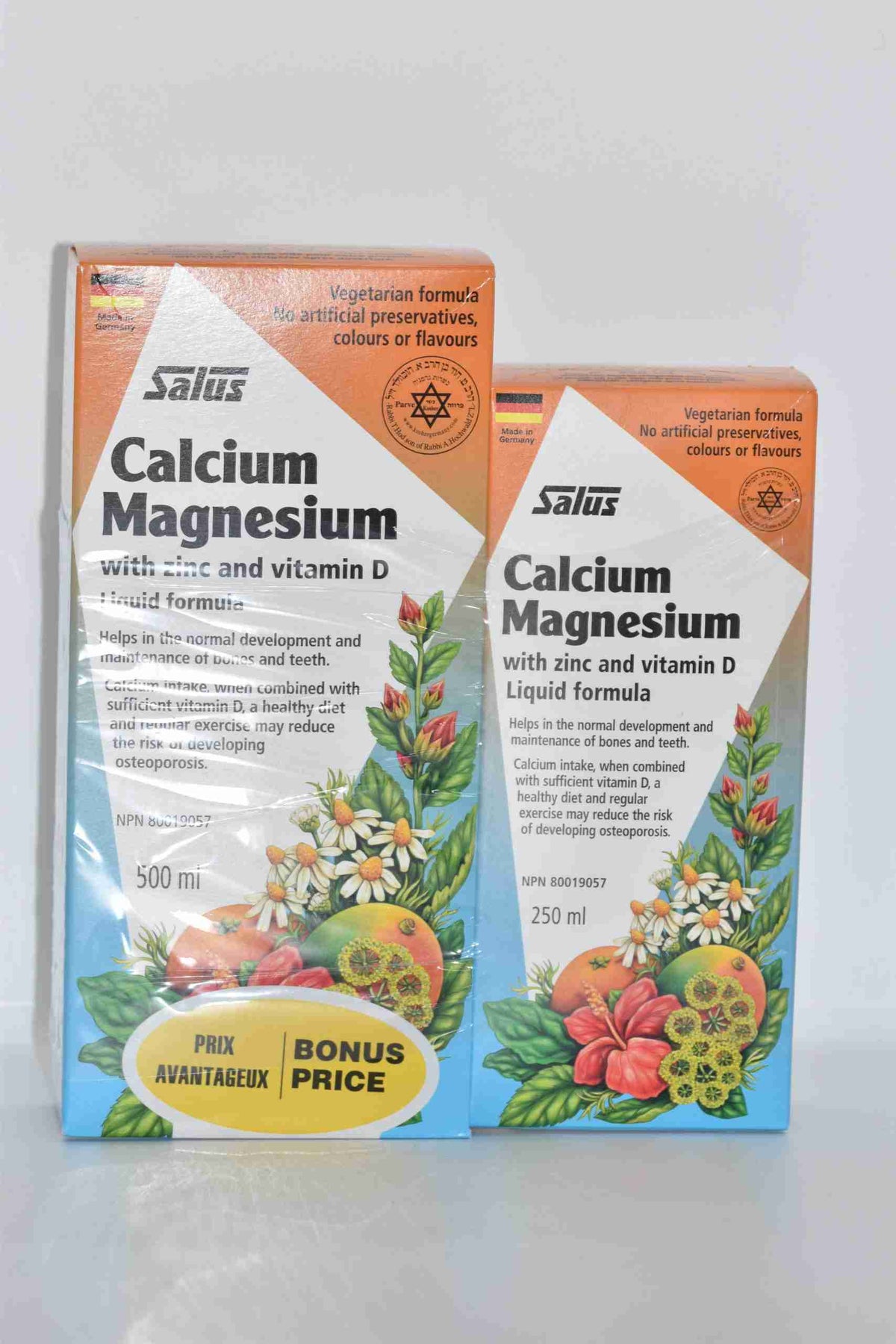 Calcium Magnesium With Zinc And Vitamin D Liquid Formula; 500Ml With Bonus 250 Ml