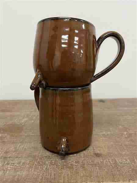 The Bitter Blonde Pottery Penis Mug, Dark Brown