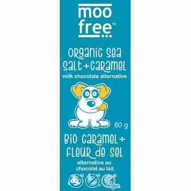 Moo Free - Vegan Sea Salt & Caramel Milk Chocolate Bar, 80G