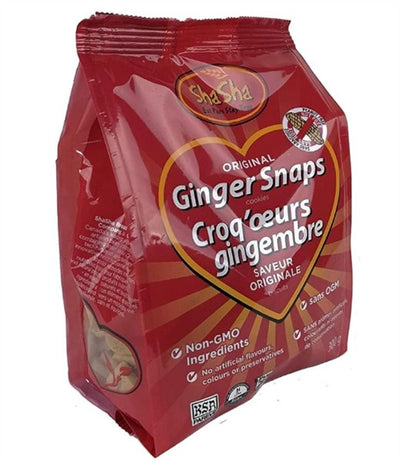 ShaSha Co. Original Ginger Snaps, 300 g Bag