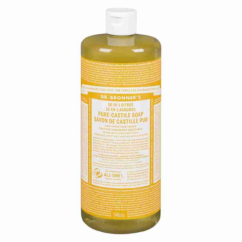 Dr. Bronner's Organic Pure Castile Liquid Soap: Citrus - 946M