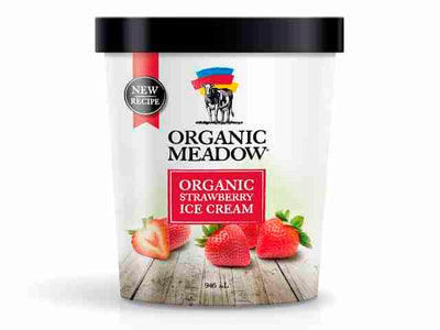 Organic Meadow - Strawberry Ice Cream, 946Ml