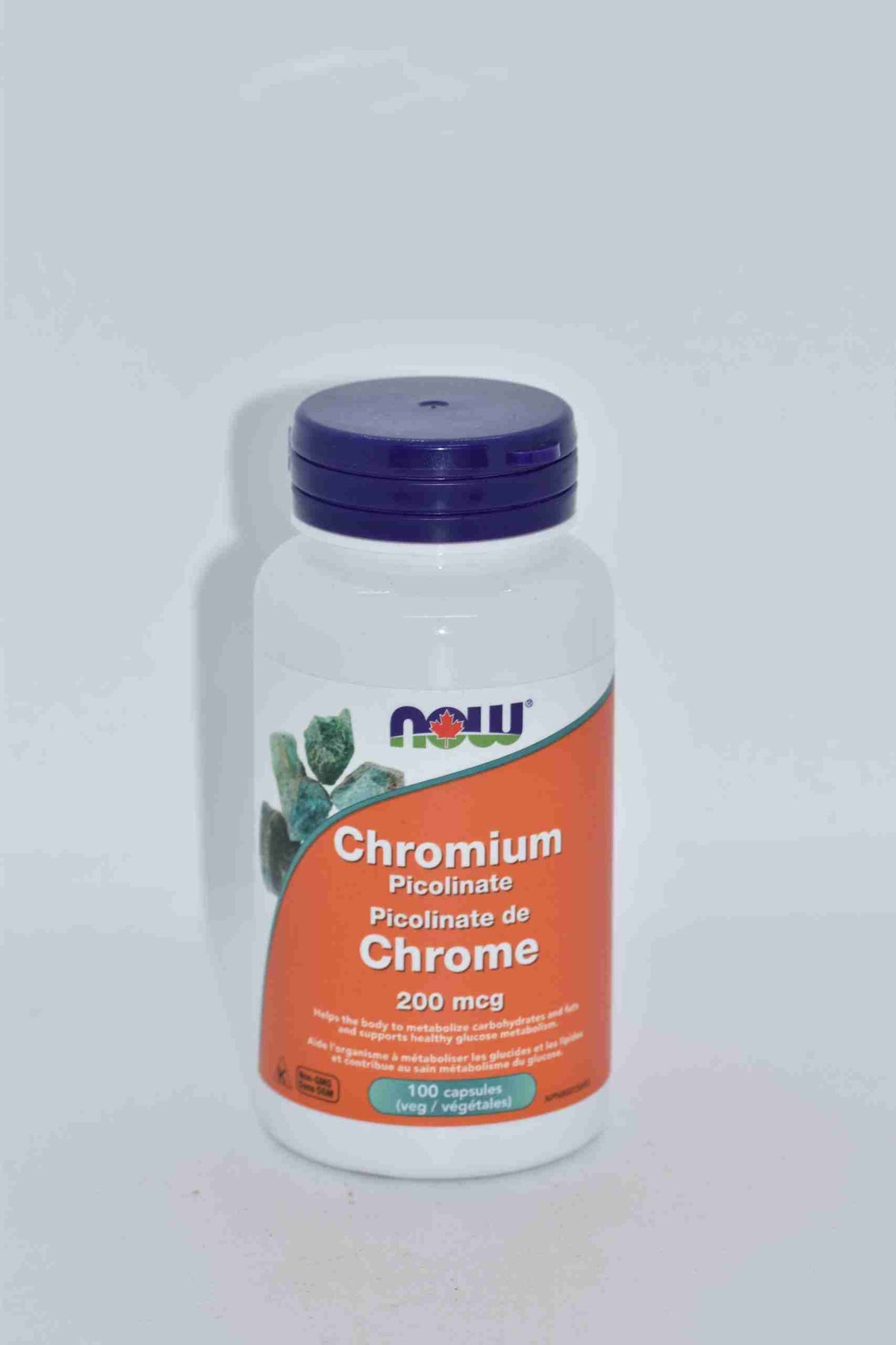 NOW Chromium Picolinate 200 mcg, 100 Veg Capsules