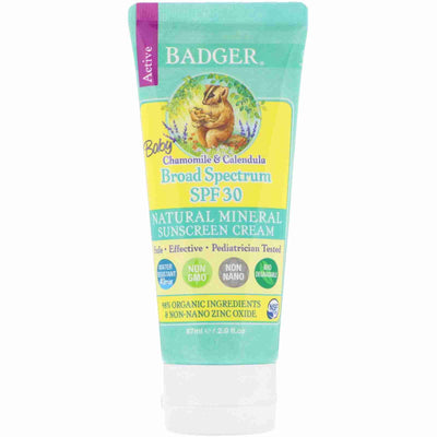 Badger Chamomile Baby Sunscreen SPF 30 - 87Ml