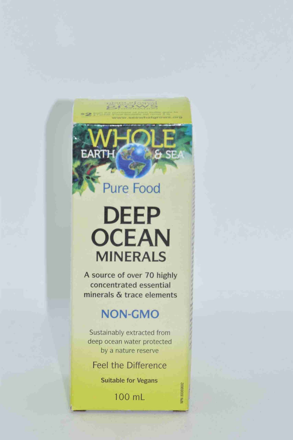 Whole Earth & Sea Deep Ocean Minerals; 100 Ml; Suitable For Vegans