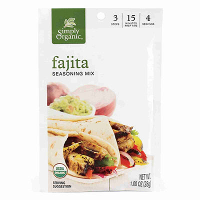 Simply Organic Fajita Seasoning Mix - 28G