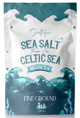 Saltique French Celtic Sea Salt, Fine Ground, 454 g