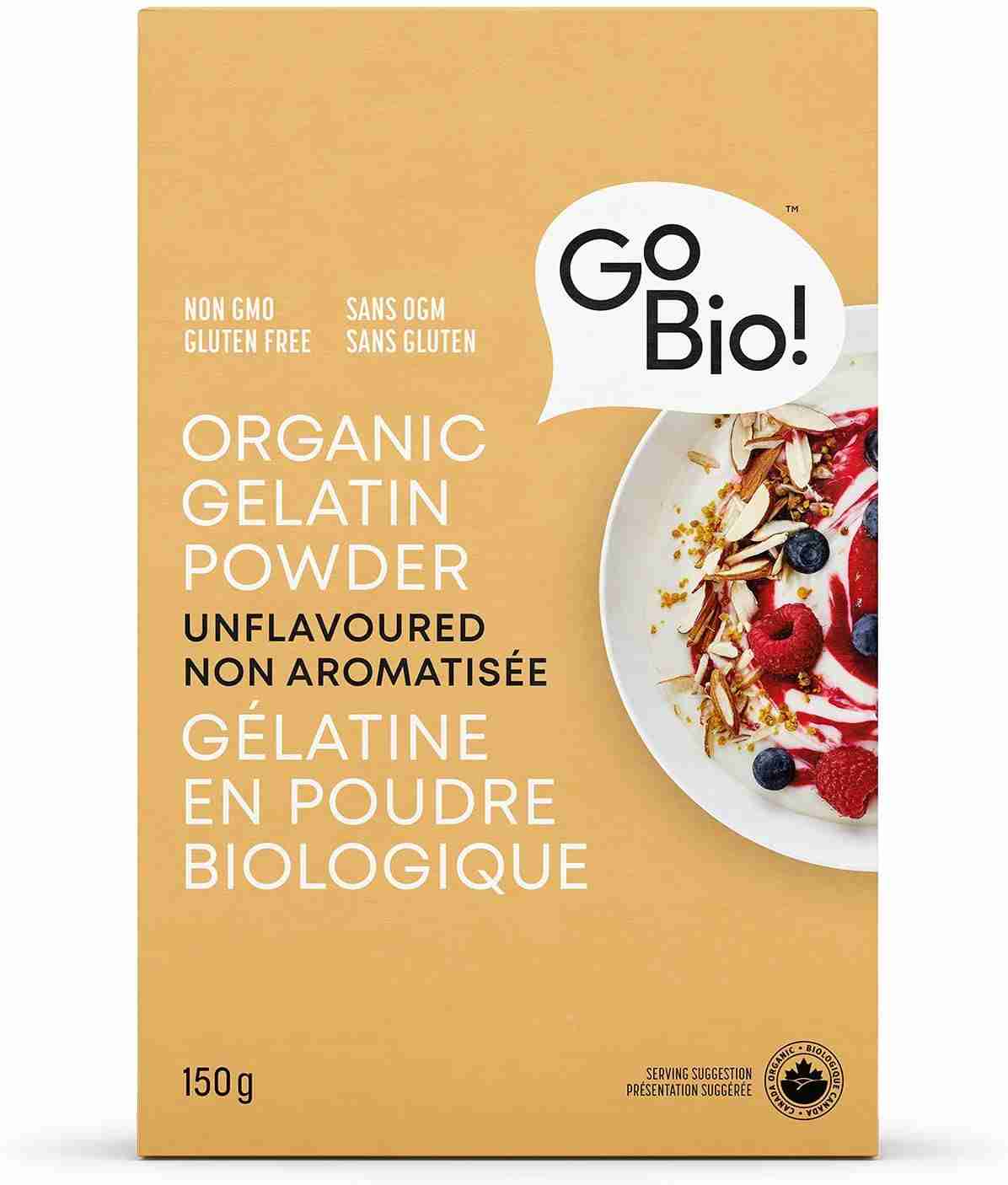 Go Bio Food Organic Gelatin Powder (Unflavoured) - 150G
