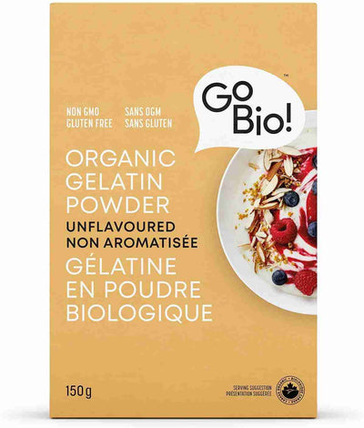 Go Bio Food Organic Gelatin Powder (Unflavoured) - 150G