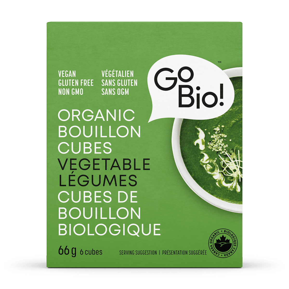 Go Bio Food Organic Bouillon Cubes: Vegetable - 66G