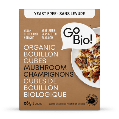 Go Bio Food Organic Bouillon Cubes: Yeast-Free Mushroom - 66G