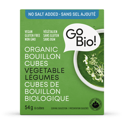 Go Bio Food Organic Bouillon Cubes: No Salt Added Vegetable - 66G