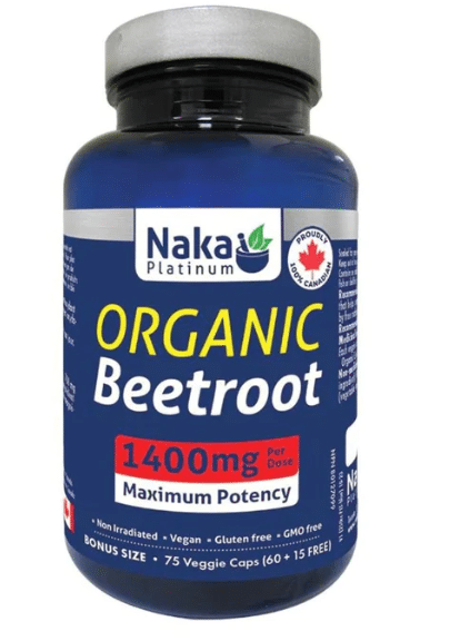 Naka Organic Beetroot 1400 mg, 75 Vcaps