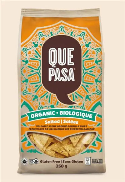 Que Pasa Organic Salted Tortilla Chips, 340 g